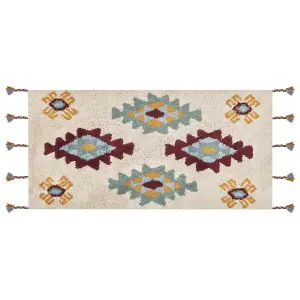 Cotton Area Rug 80 x 150 cm Multicolour DUZCE