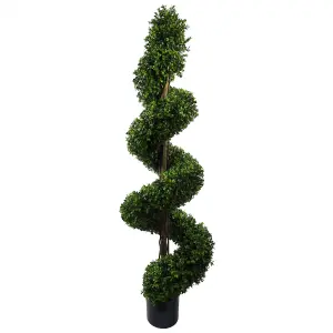 150cm Spiral Buxus Artificial Tree UV Resistant Outdoor