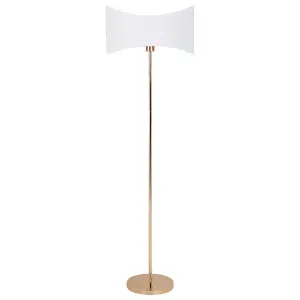 Metal Floor Lamp Gold CALVILLO