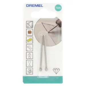 Dremel 4.4mm Diamond wheel point 7105, Pack of 2