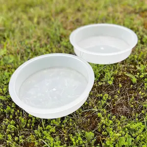 Water Dish & Bird Bath Bracket Double Pack for Metal Bird Feeding Stations