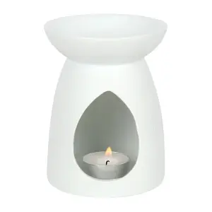 Ceramic Chakra Oil Burner - White