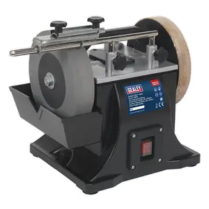 Sealey 200mm Sharpener With Honing Wheel - 180W Induction Motor SMS2101