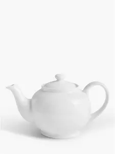 John Lewis ANYDAY Fine China Teapot, 1.1L, White