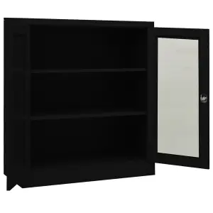 Berkfield Office Cabinet Black 90x40x105 cm Steel