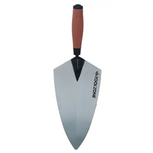 11" Brick Laying Trowel with Rubber Handle Grip / Comfort Cement