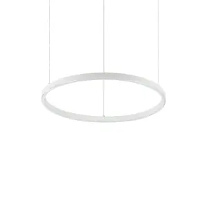 Luminosa Oracle Decorative Round Integrated Pendant Light White, 4000K, 30W