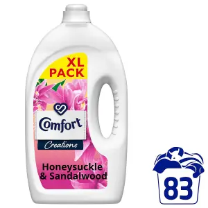 Comfort Fabric Conditioner Honeysuckle & Sandalwood 2.49 Litre 83 Washes, 4 Pack