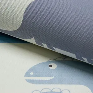 Grandeco Dinosaur Nursery Textured Wallpaper Blue