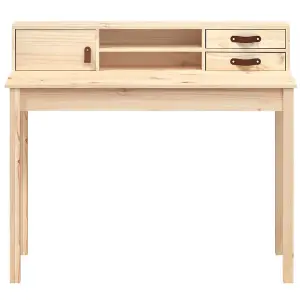 Berkfield Desk 110x50x93 cm Solid Wood Pine