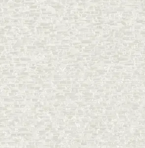 Fine Decor FD24918 Small Bricks Wallpaper, White