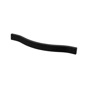 DecorAndDecor - TUCANA Matt Black Bow Kitchen Door Cabinet Cupboard Pull Handles - 192mm - Pair