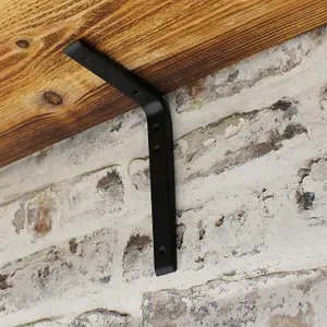 EAI - Strong Shelf Bracket - 200 x 150mm - Black - Pack of 10