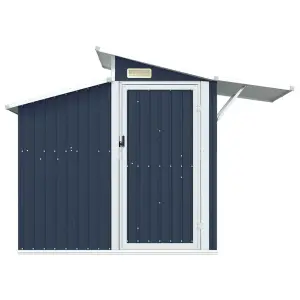 Berkfield Garden Shed Anthracite 270x130x208.5 cm Galvanised Steel