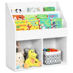 Costway Kids Bookshelf Toy Storage Cabinet Organizer Wooden Kids Bookcase