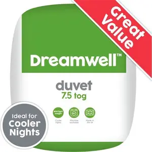 Dreamwell Medium Weight 7.5 Tog Duvet - Single