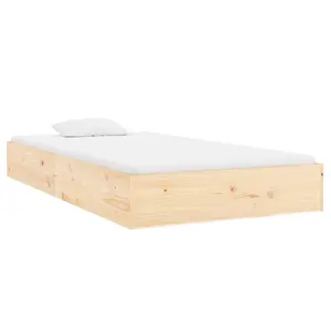 Berkfield Bed Frame Solid Wood 90x200 cm