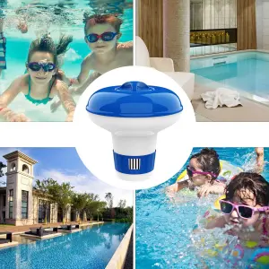 Wave Spa Hot Tub Floating Multifunctional Chlorine Tablet Dispenser