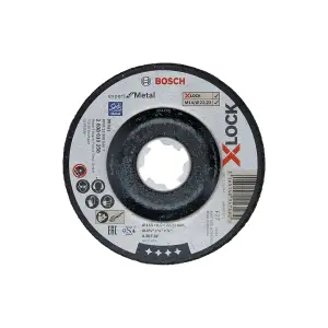 Bosch Professional X-LOCK Expert Depressed Grinding Wheel for Metal - 115x6x22.23, A 30 T BF