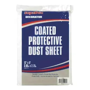 SupaDec Coated Protective Dust Sheet White (One Size)