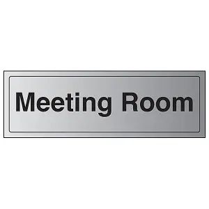 Meeting Room - Door Sign Location - Rigid Plastic - 300x100mm (x3)