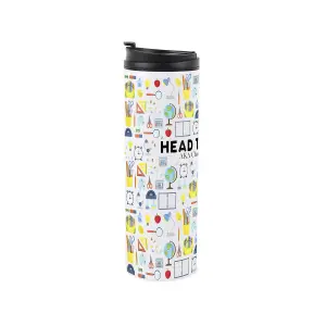 Head Teacher Travel Mug - Novelty School Teacher Gift - Stainless Steel Vacuum-Sealed Double-Walled Hot/Cold Drinks Travel Flask