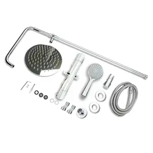 SKY Bathroom 3-spray pattern Chrome Thermostatic Shower kit