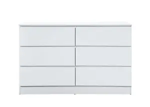 Birlea Oslo 6 Drawer Chest White