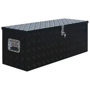 Berkfield Aluminium Box 1085x370x400 mm Black