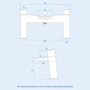 Centa Waterfall Bath Shower Mixer Tap with Shower Kit