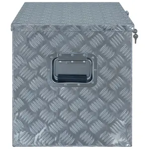 Berkfield Aluminium Box 610x430x455 mm Silver