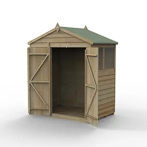 4LIFE Apex Shed 6x4 - Double Door - 2 Windows