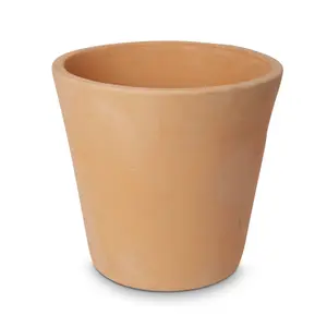 Verve Matt White washed White washed Terracotta Plant pot (Dia) 40cm, (H)38cm, 43L