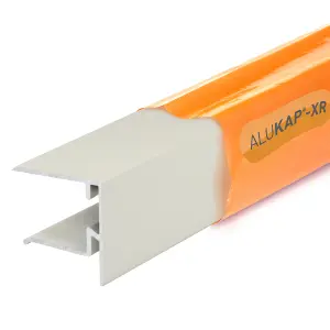 Alukap AKX118W White 25mm Endstop (W)40mm (T)50mm