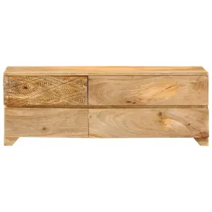 Berkfield TV Cabinet Solid Mango Wood 110x30x40 cm