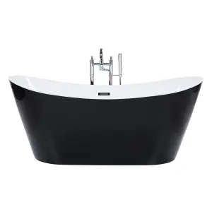 Freestanding Bath 1500 x 750 mm Black ANTIGUA