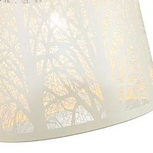 Unique and Beautiful Soft Cream Metal Forest Design Ceiling Pendant Shade