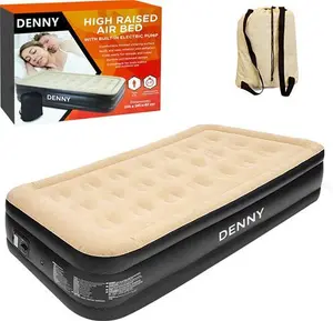 Inflatable Single High Raised Blow Up Airbed | Dennyshop UK