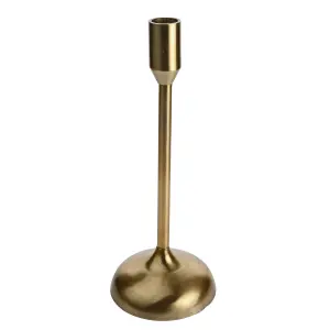 Hestia Gold Metal Candlestick Holder - Large