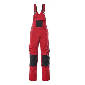 Mascot Unique Augsburg Bib & Brace - Red/Black   (30.5) (Leg Length - Regular)