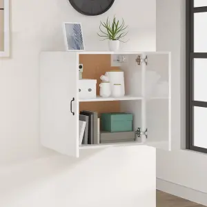 Berkfield Wall Cabinet High Gloss White 60x31x60 cm Engineered Wood