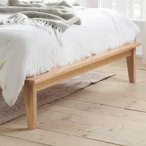 King Size Rattan Bed Frame Birlea Venice Oak 5FT 150cm Wrap Around