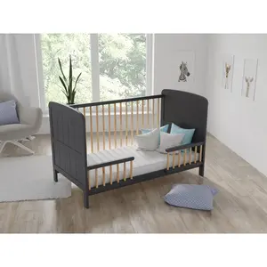 Crow Cot Bed Anthracite/Pine