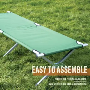 Milestone Camping Deluxe Folding Camping Bed