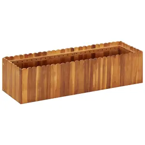 Berkfield Garden Raised Bed 100x30x25 cm Solid Acacia Wood