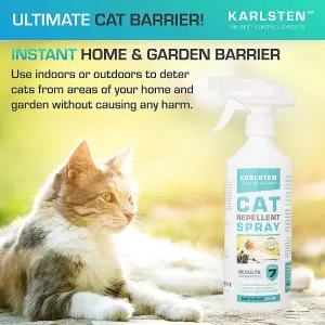 Karlsten Cat Repellent Anti Fouling spray , Natural Humane Cat Deterrent Citronella 500 ML