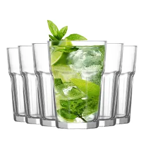 LAV - Aras Highball Glasses - 365ml - Clear - Pack of 6