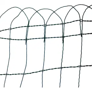 Oypla 10m x 400mm Garden Lawn Border Edging Fencing PVC Coated Wire