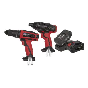 Sealey 20V 2x2.0Ah Cordless 13mm Hammer Drill Driver Combo Kit CP20VDDCOMBO