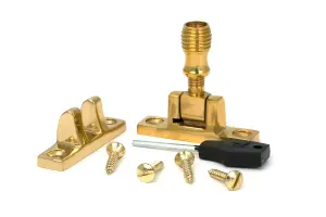 Beehive Brighton Fastener - Narrow (Square) - Polished Brass